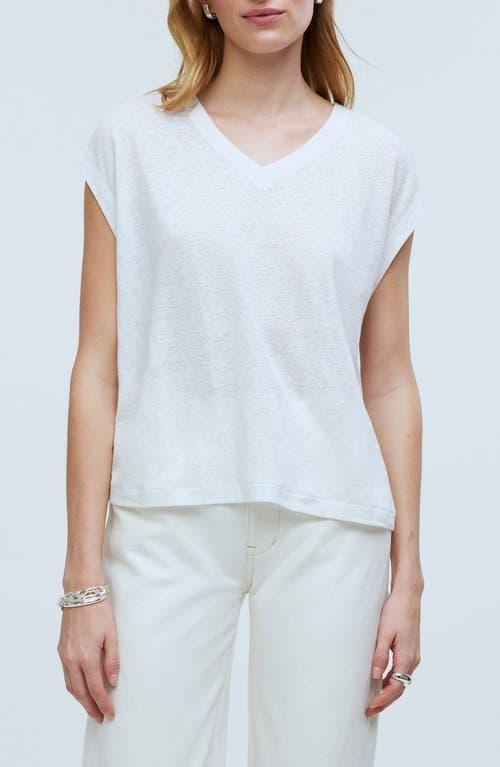 Madewell Relaxed V-Neck Tee (Eyelet ) Women's Clothing Product Image