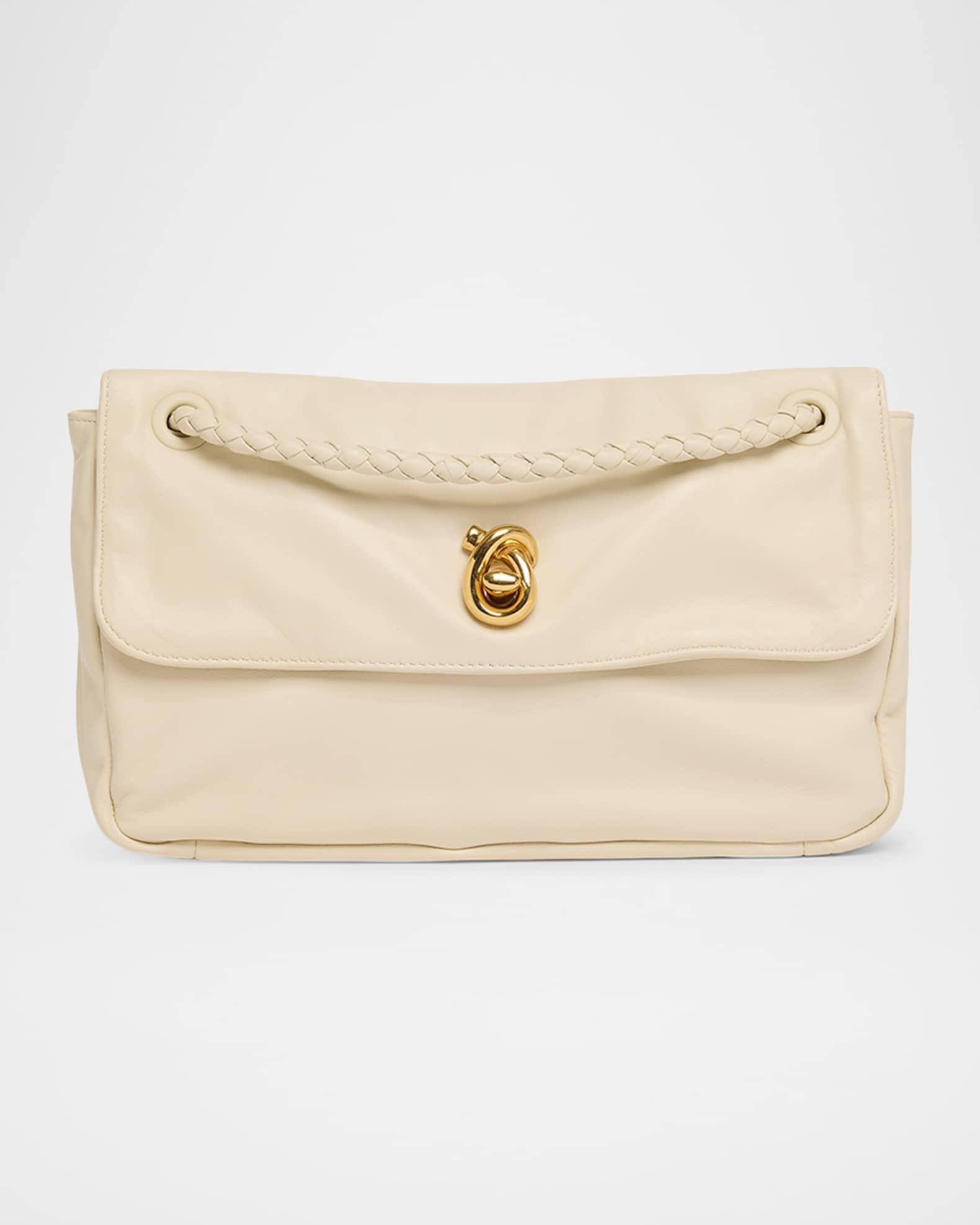 Knot Flap Leather Shoulder Bag Product Image