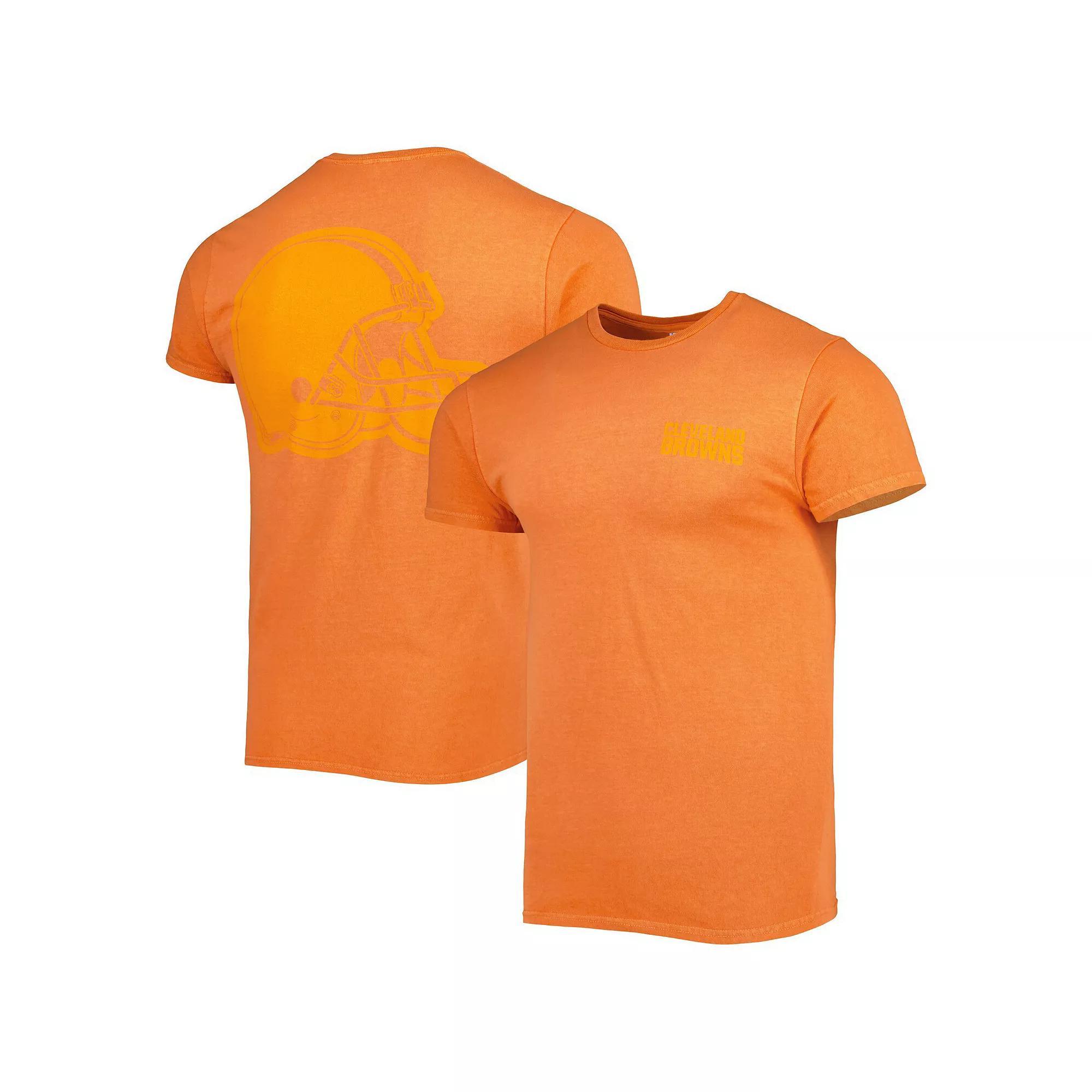 Men's '47 Orange Cleveland Browns Fast Track Tonal Highlight T-Shirt, Size: Large Product Image
