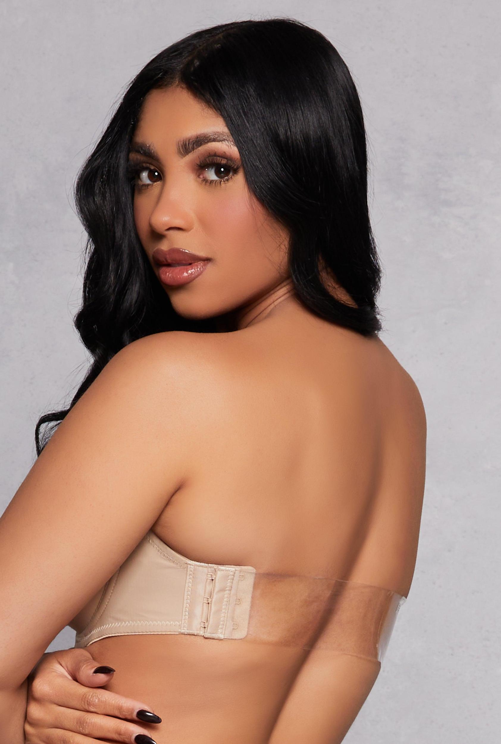 Clear Back Strap Balconette Bra | Converts to Strapless Female Product Image