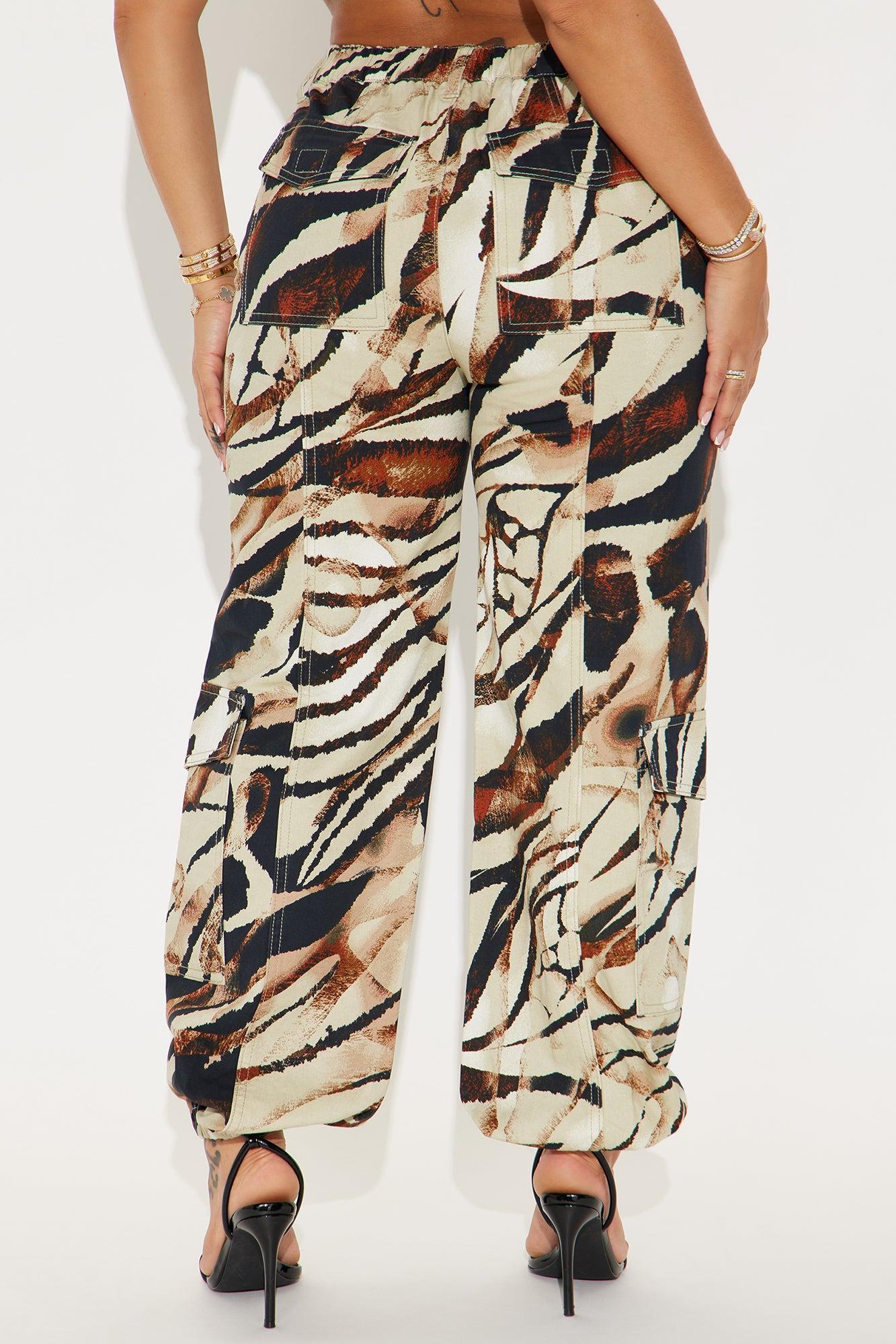 See You Soon Wide Leg Jogger - Khaki/combo Product Image
