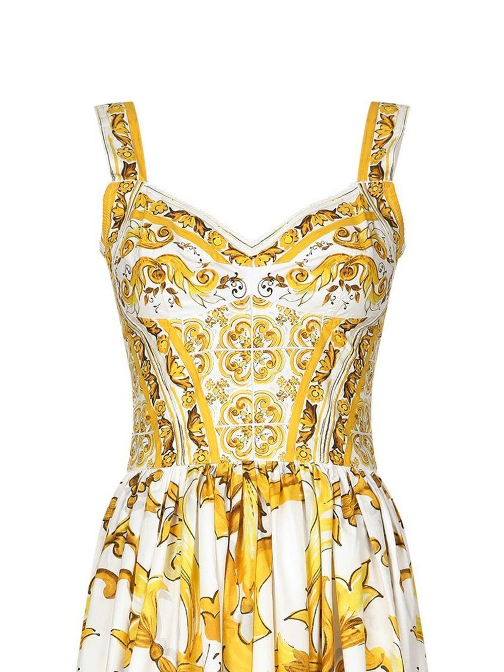 Majolica cotton maxi dress Product Image