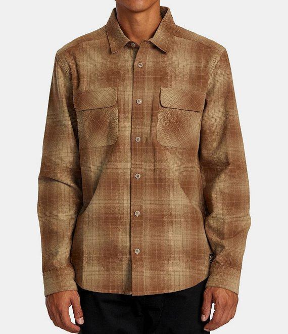 RVCA Long Sleeve Dayshift Plaid Flannel Shirt Product Image
