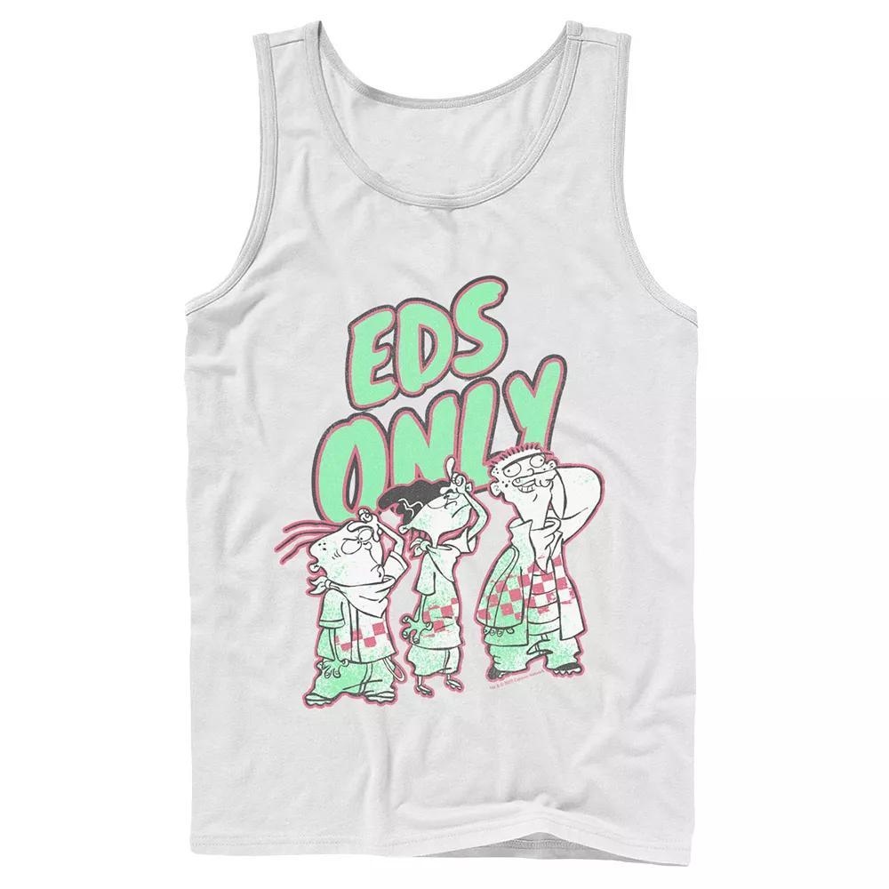 Men's Ed, Edd & Eddy Eds Only Portrait Tank Top, Size: Large, White Product Image