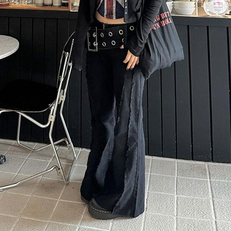 Low Waist Flared Jeans Product Image