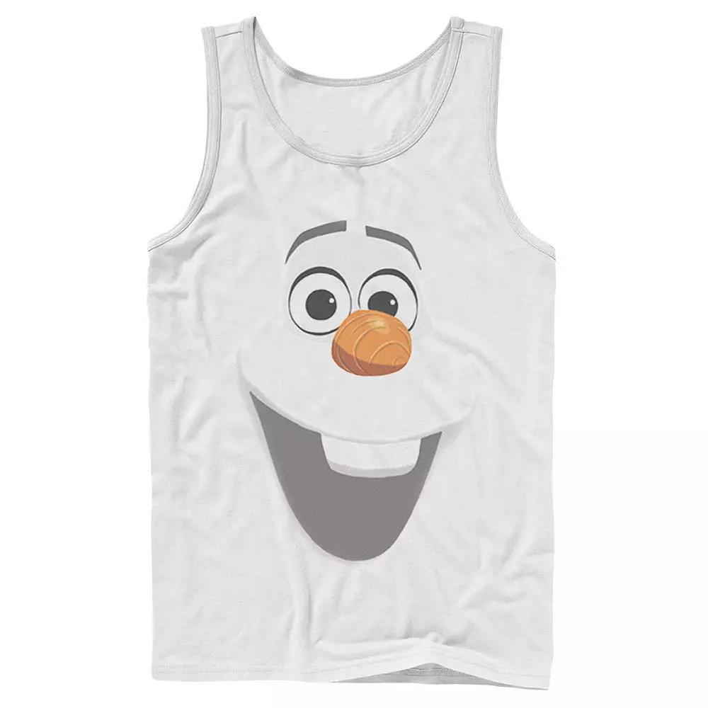 Men's Disney Frozen Olaf Big Face Tank Top, Size: Large, White Product Image
