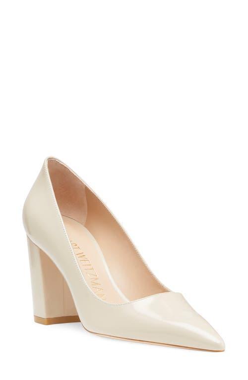 Womens Stuart 85MM Leather Block Pumps Product Image