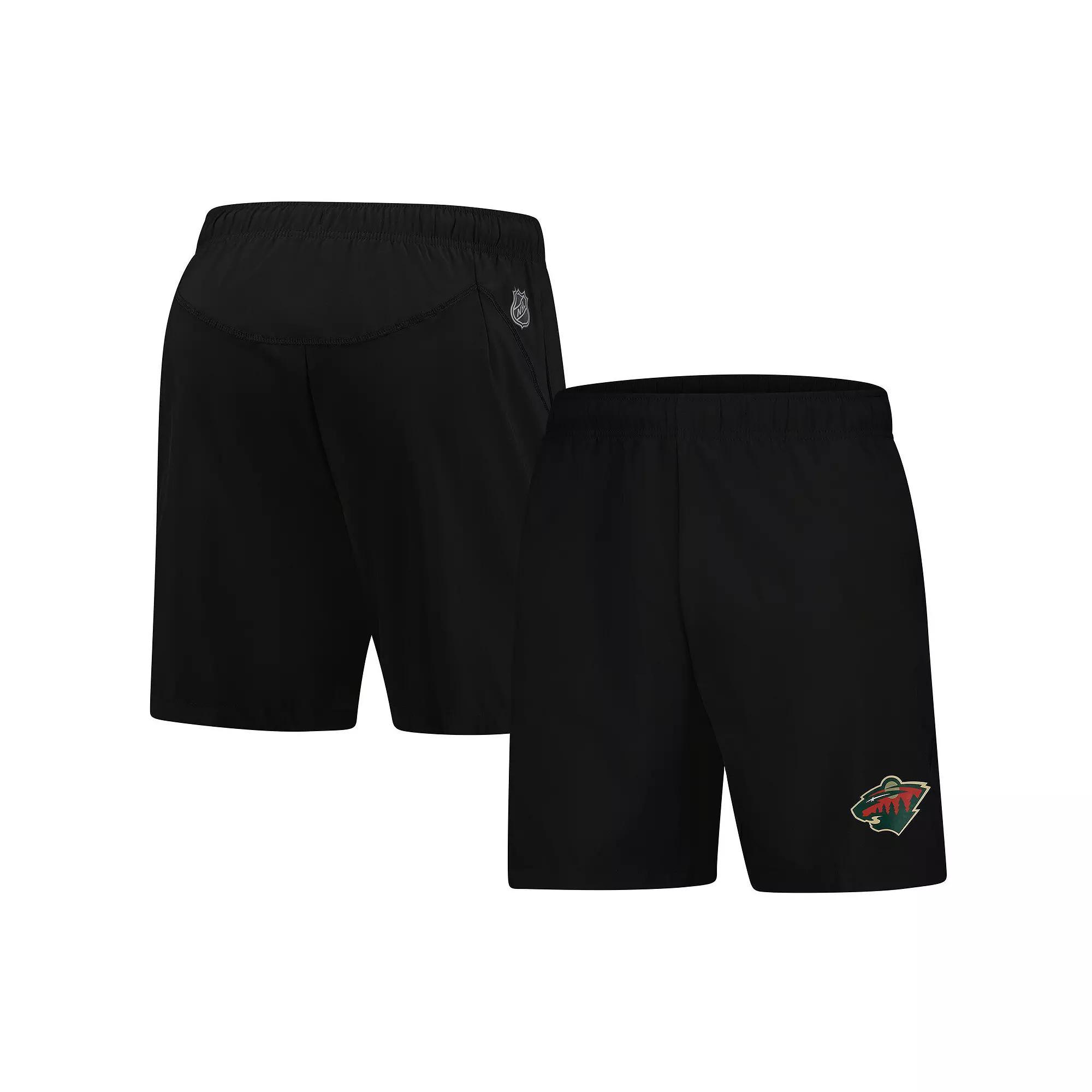Men's Fanatics  Black Pittsburgh Penguins Tech Training Shorts, Size: Medium Product Image
