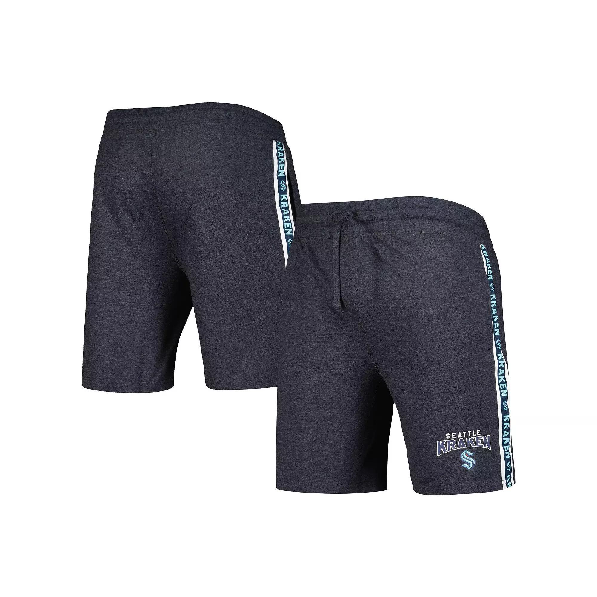 Men's Concepts Sport  Charcoal Seattle Kraken Team Stripe Shorts, Size: Large, Krk Charco Product Image
