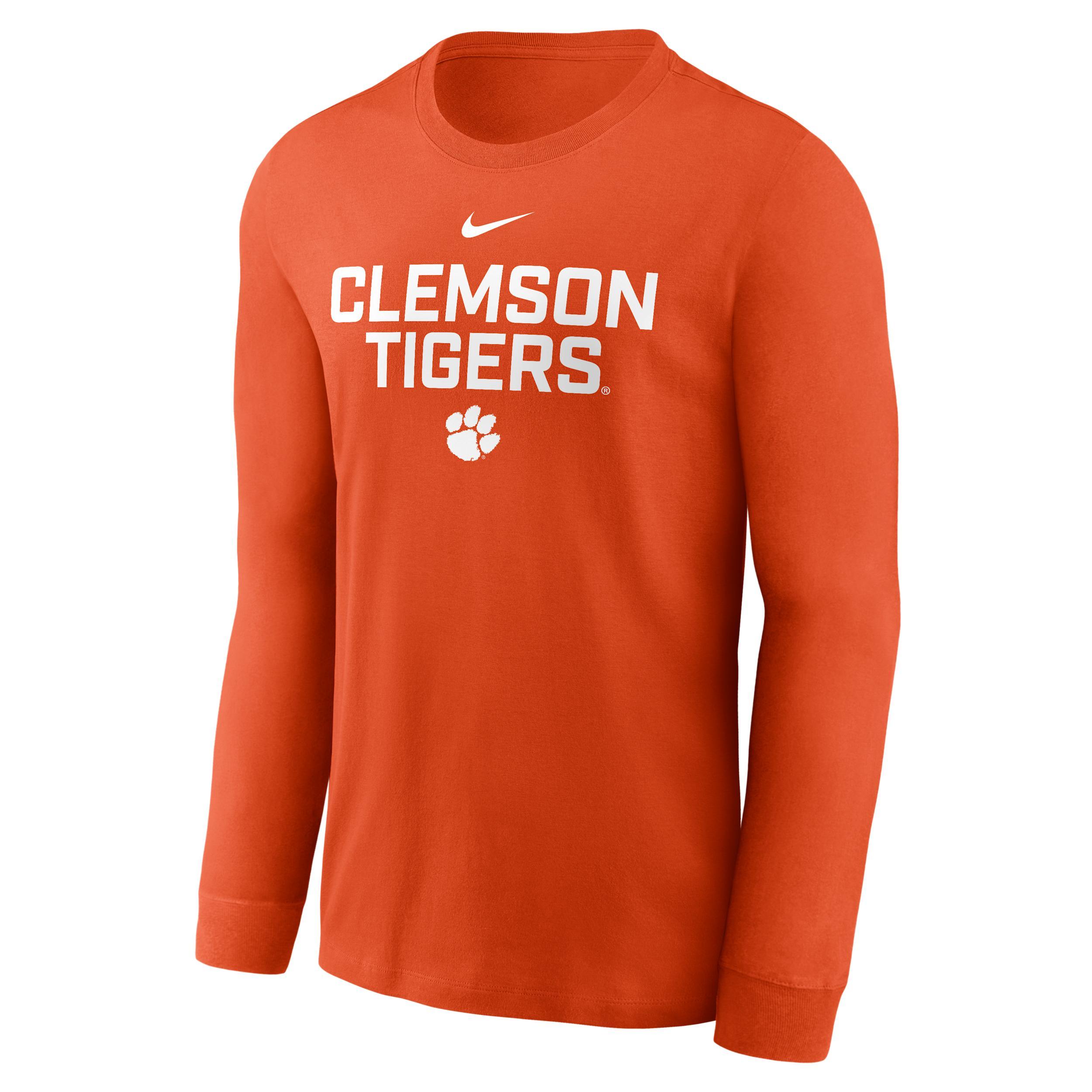 Clemson Sideline Nike Men's Dri-FIT College Long-Sleeve T-Shirt Product Image
