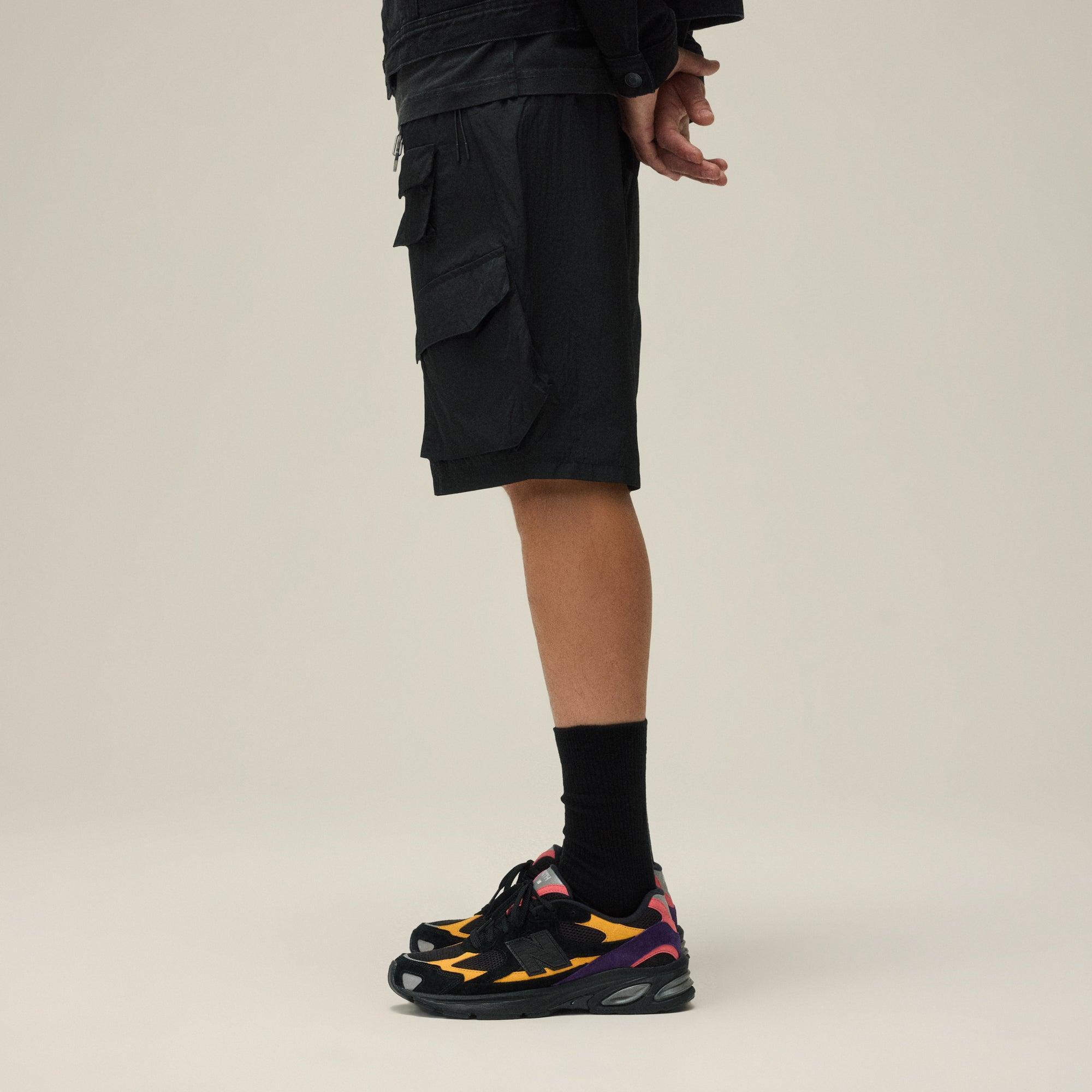 Kith Dupont Cargo Pocket Short - Black Male Product Image