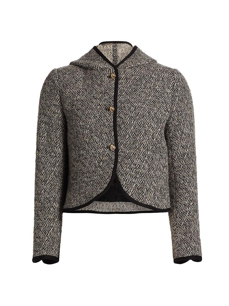 Womens Loctave Tweed Hooded Jacket Product Image