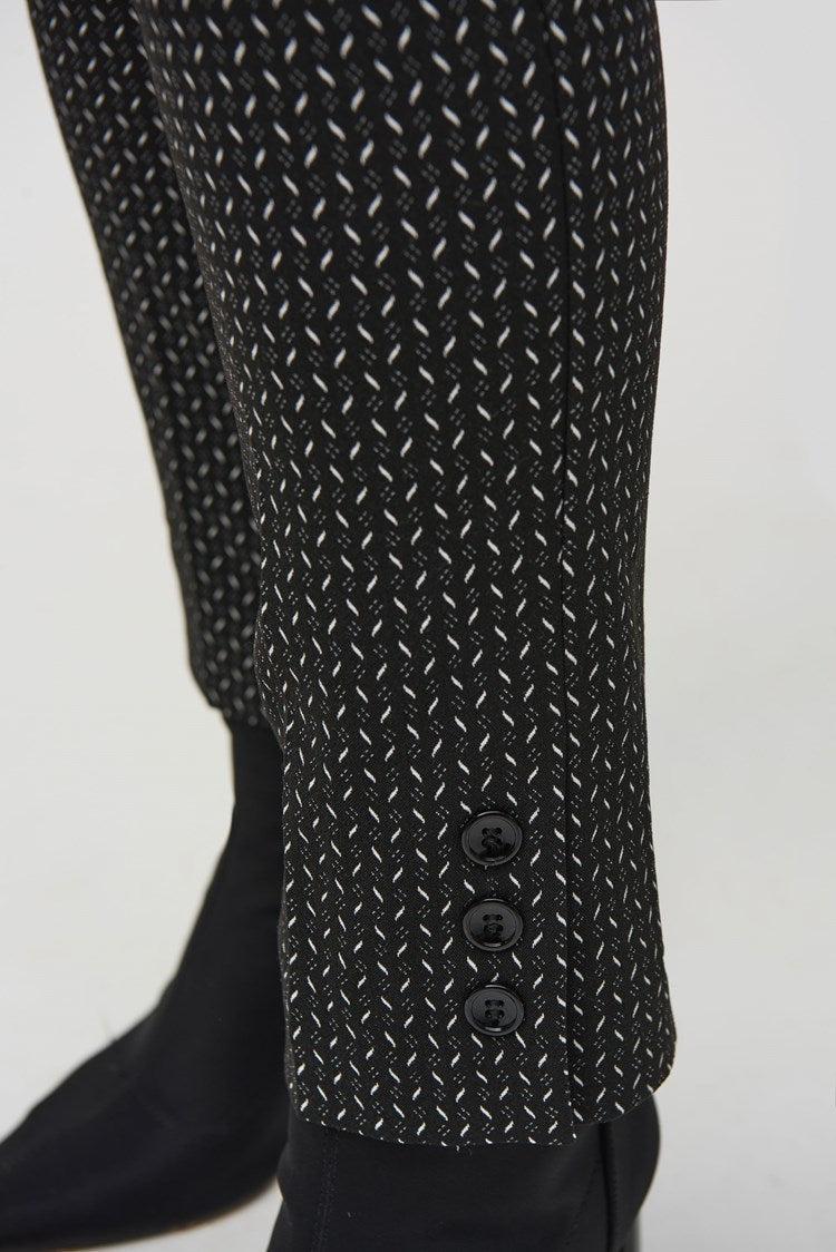 Jacquard Abstract Print Pull-On Pants Product Image