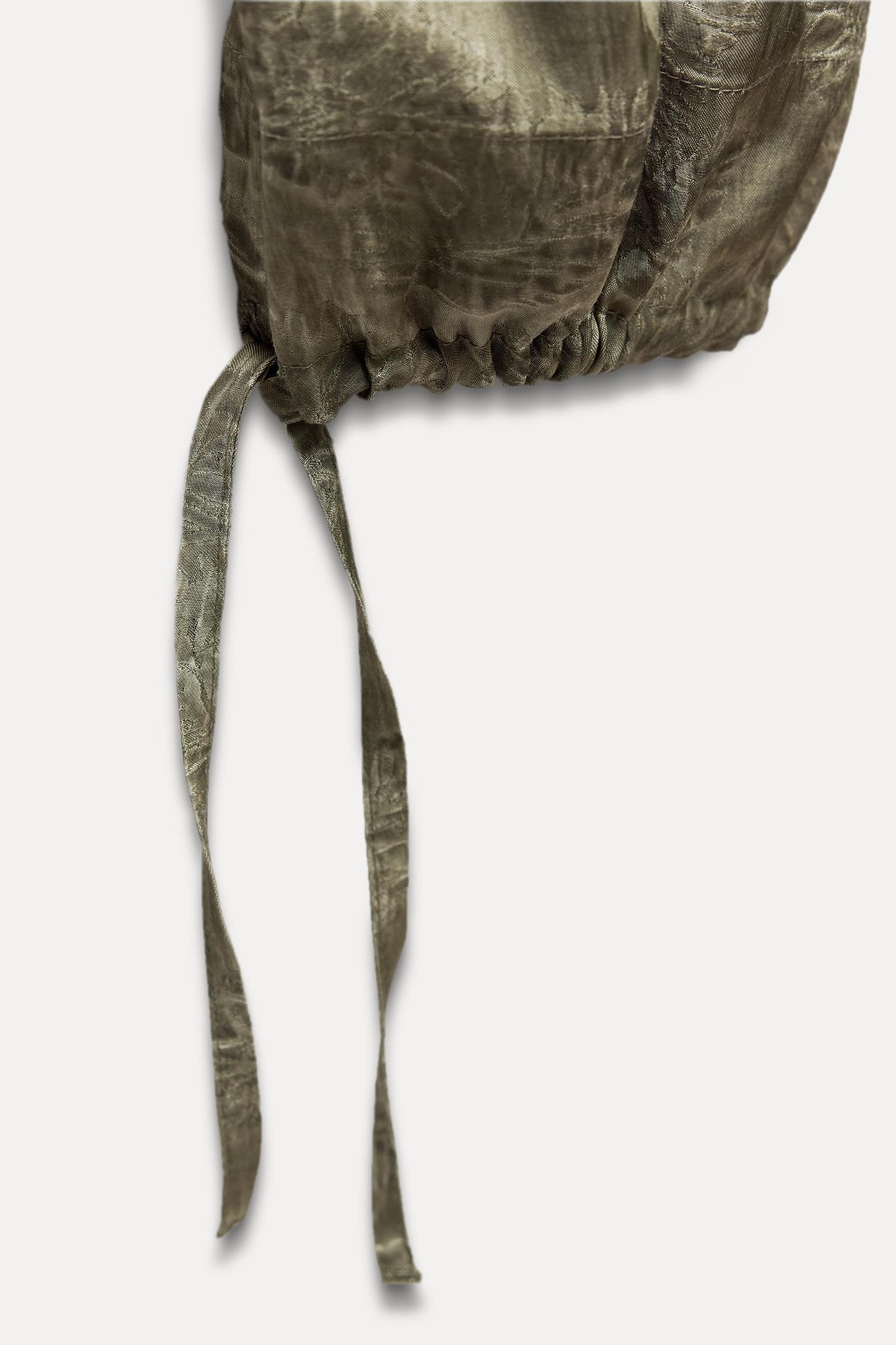 DRAPED JACQUARD TOP ZW COLLECTION Product Image