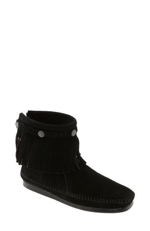 Minnetonka Concho Suede Fringe Boots Product Image