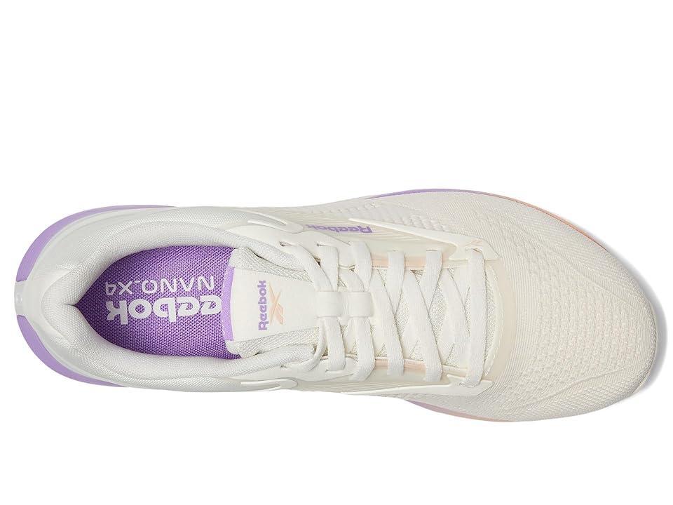 Reebok Women's Nano X4 (Chalk/Washed Clay/Digital Purplee) Women's Shoes Product Image