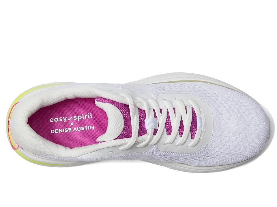 Easy Spirit Women's Mel EMOVE Lace-Up Sneakers, Size: 9 Wide, Whiterainbow Product Image