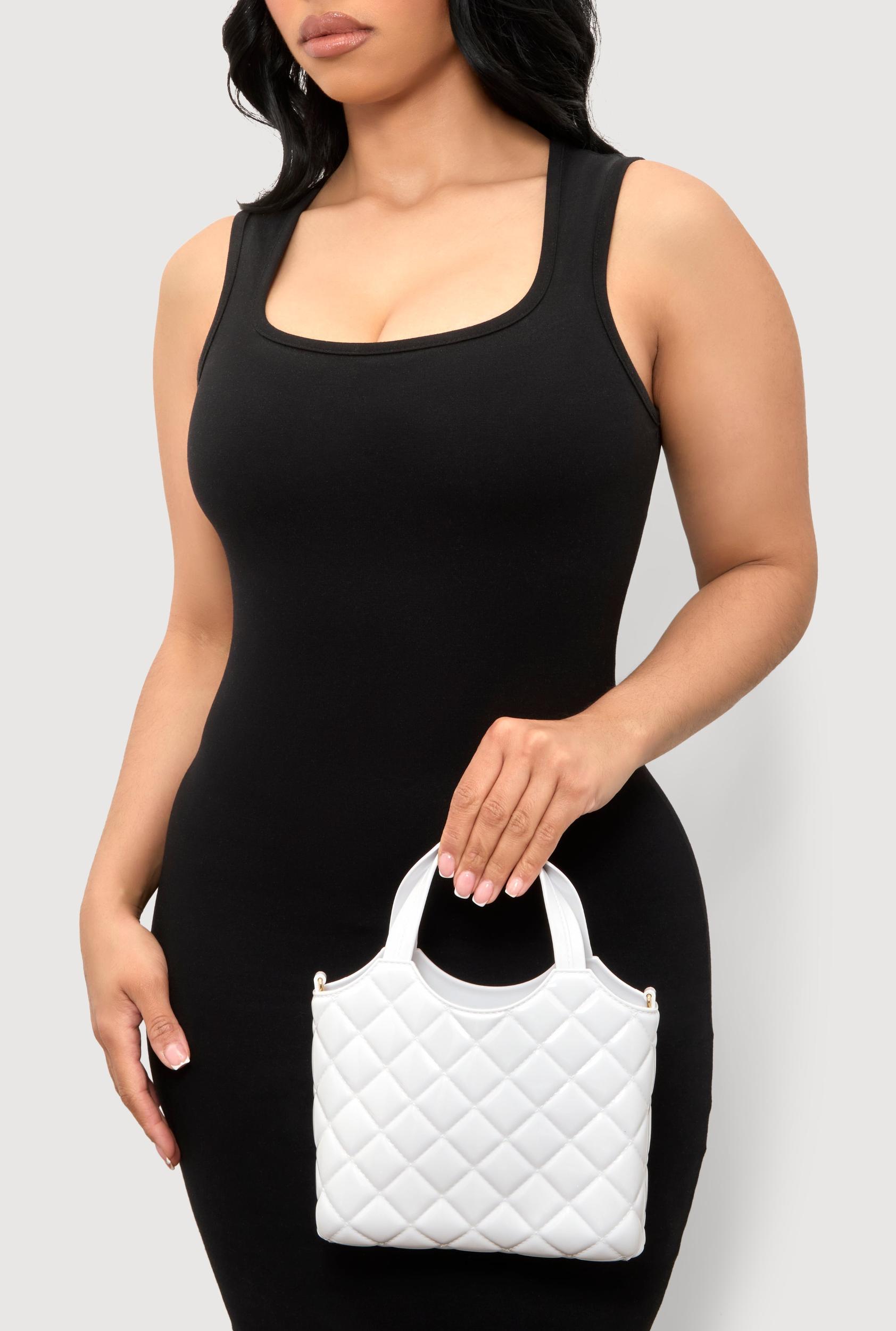 Jelly Quilted Convertible Handbag Female Product Image
