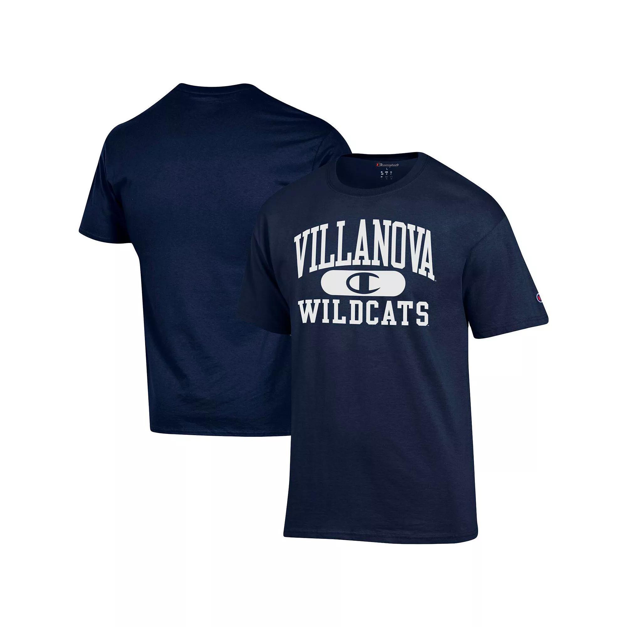 Men's Champion Navy Villanova Wildcats Arch Pill T-Shirt, Size: XL, Blue Product Image