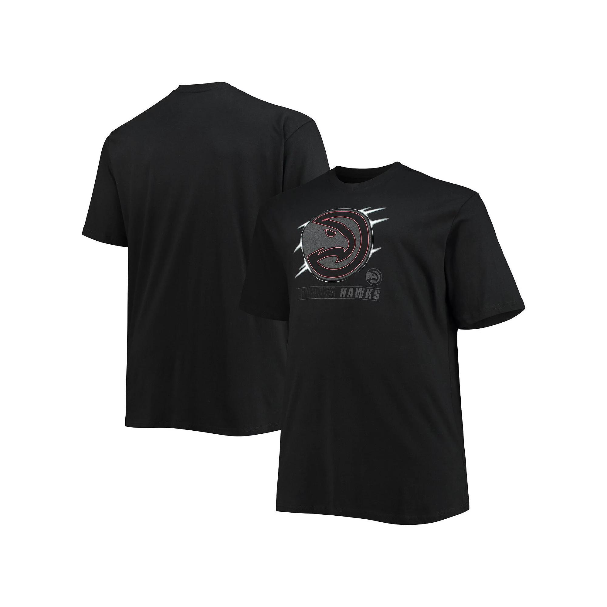 Men's Black Atlanta Hawks Big & Tall Pop T-Shirt, Size: XLT Product Image
