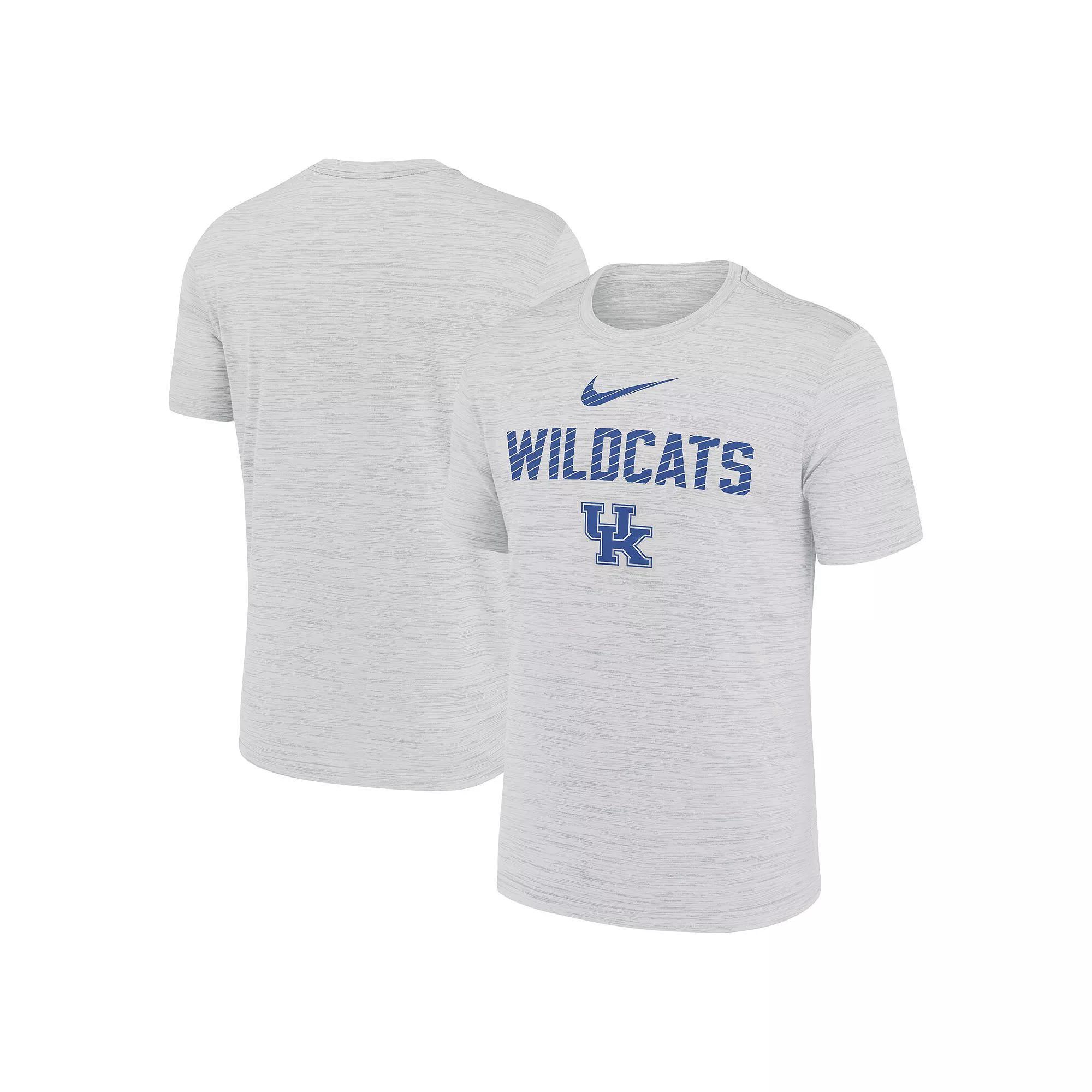 Men's Nike White Kentucky Wildcats Campus Slant Velocity Performance T-Shirt, Size: Small Product Image