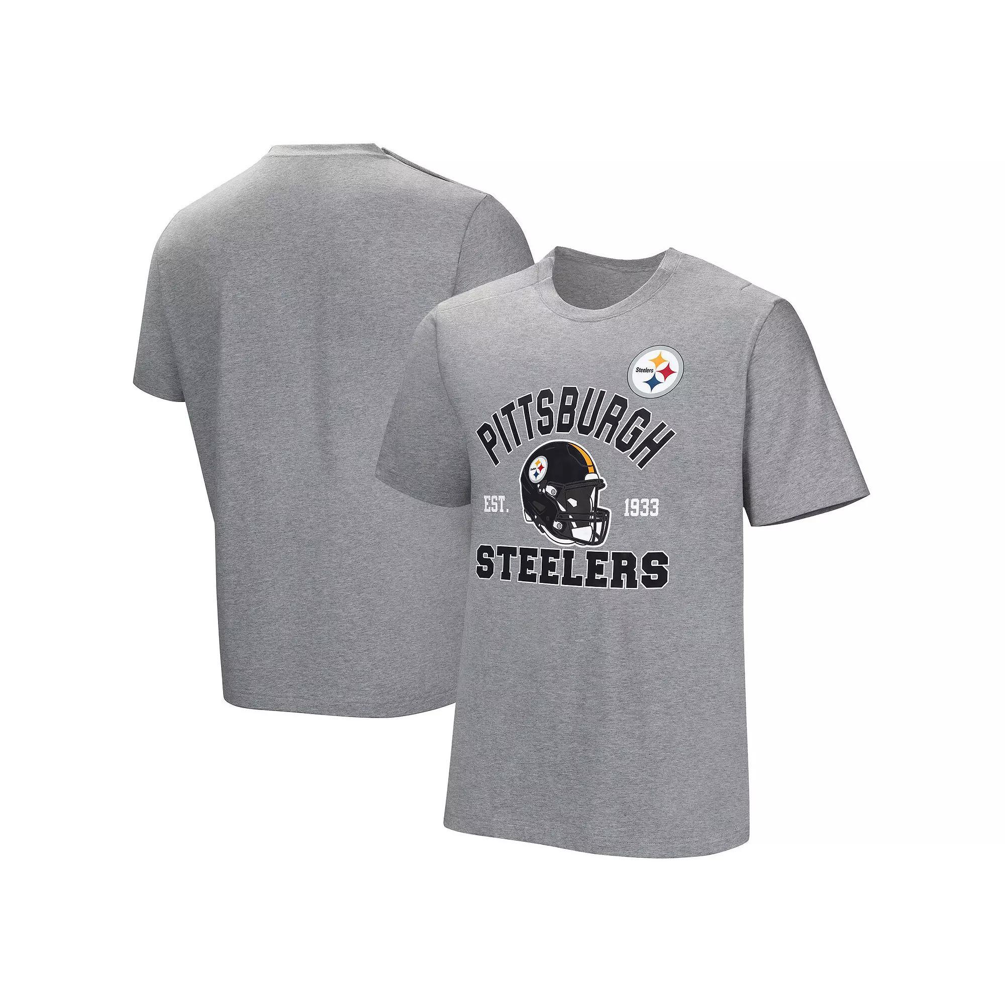 Mens Gray Pittsburgh Steelers Tackle Adaptive T-Shirt Product Image