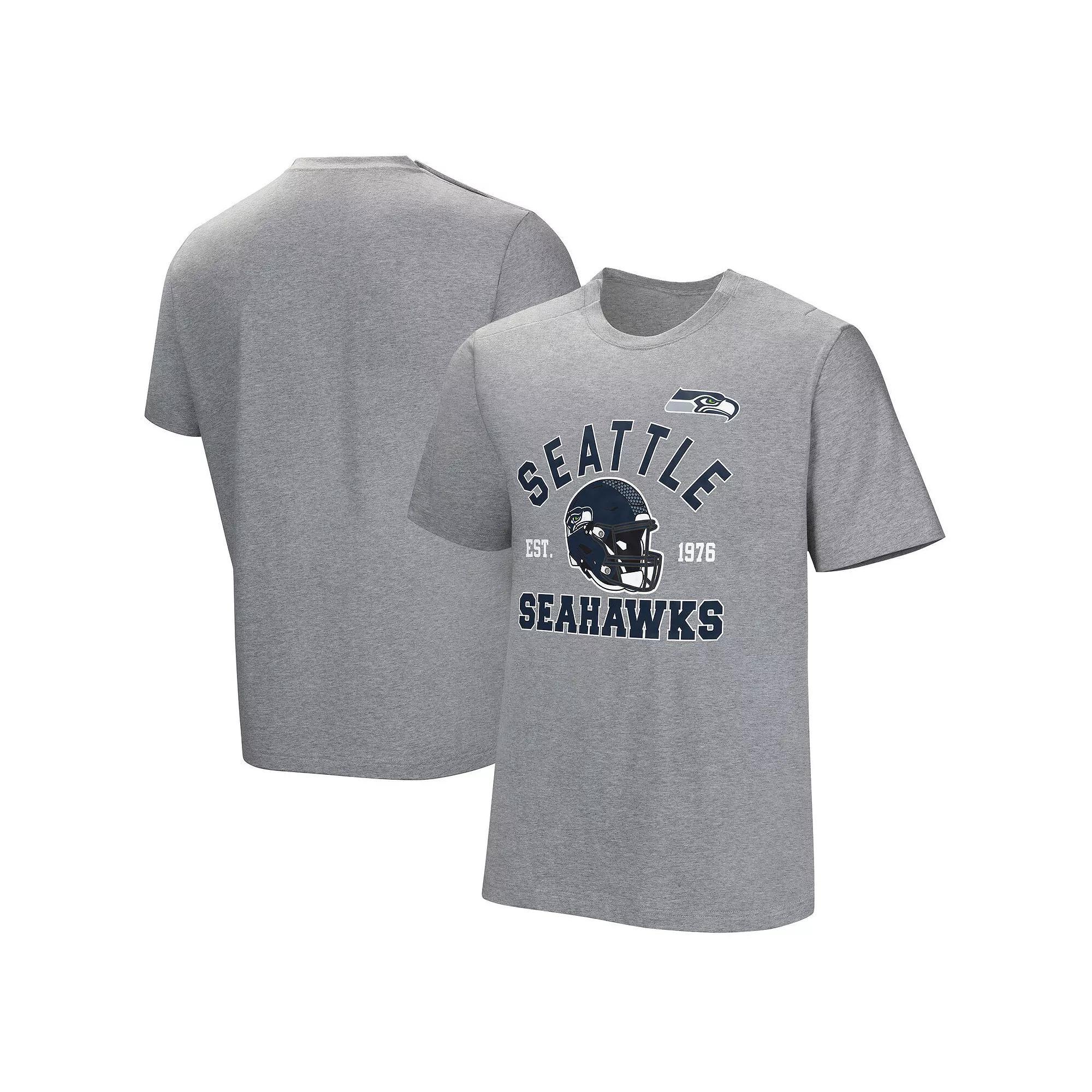 Men's  Gray Seattle Seahawks Tackle Adaptive T-Shirt, Size: Large, Grey Product Image