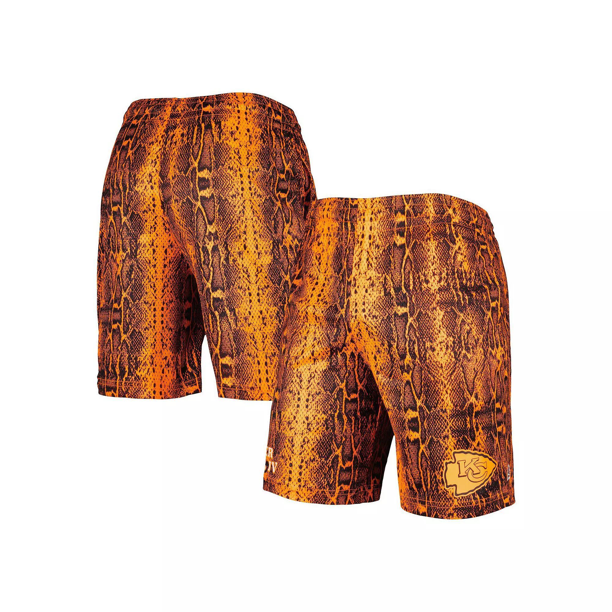 Men's New Era Orange Kansas City Chiefs Summer Pop Shorts, Size: XL Product Image