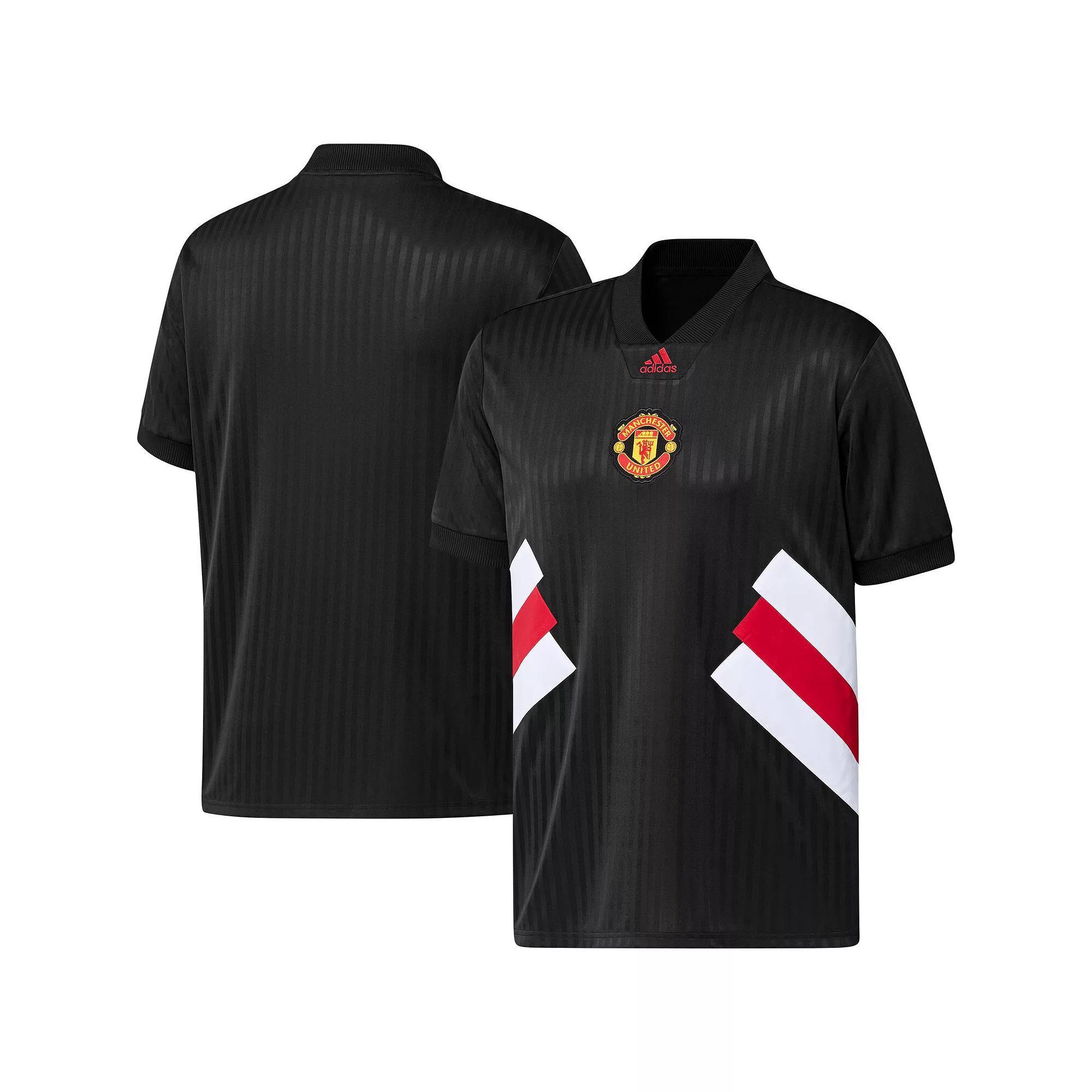 Mens adidas Black Manchester United Football Icon Jersey Product Image