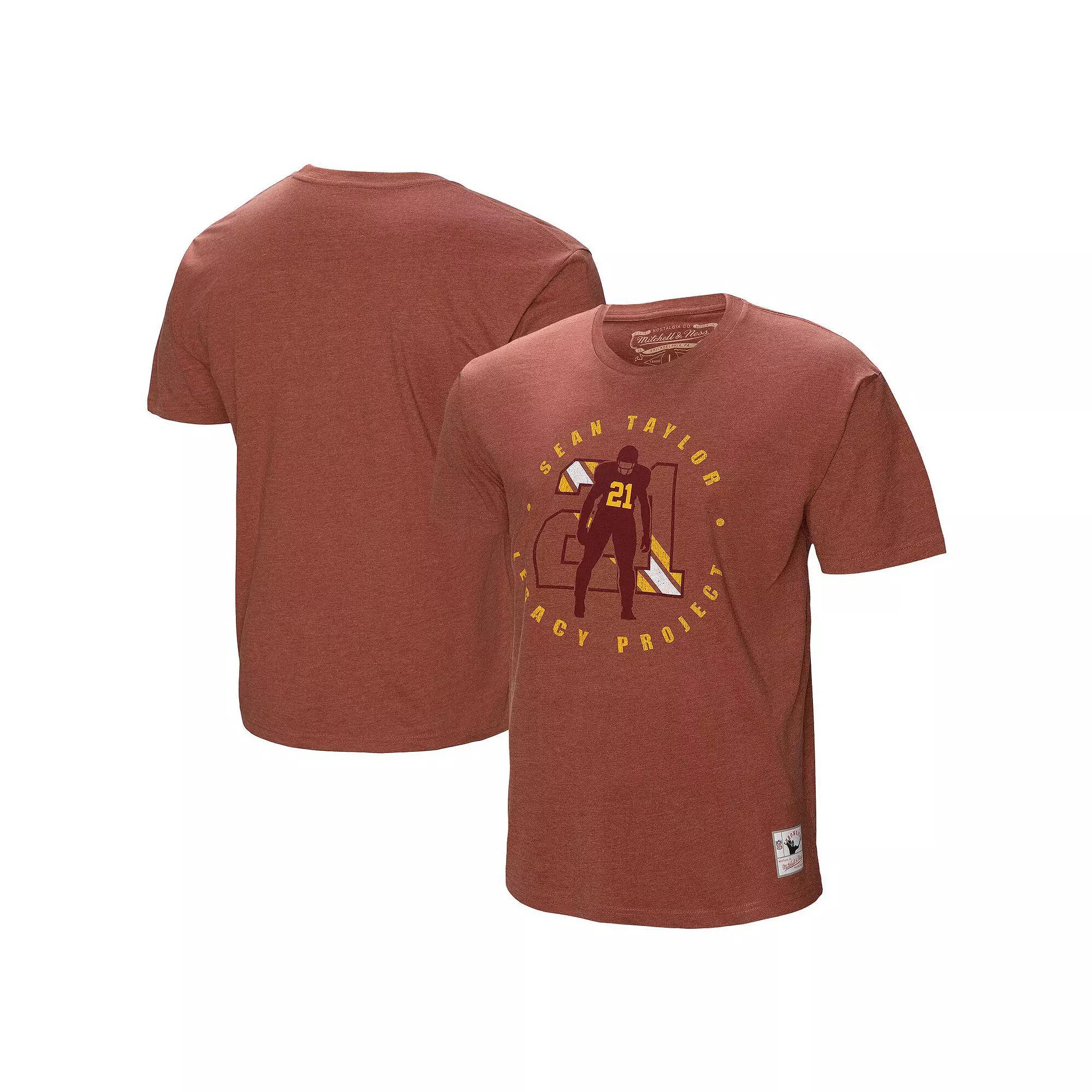 Mens Mitchell & Ness Burgundy Washington Commanders Sean Taylor Legacy Project T-Shirt Product Image