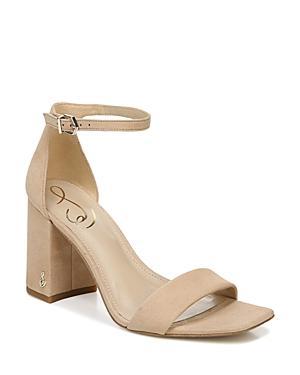 Sam Edelman Daniella Leather Ankle Strap Square Toe Dress Sandals Product Image