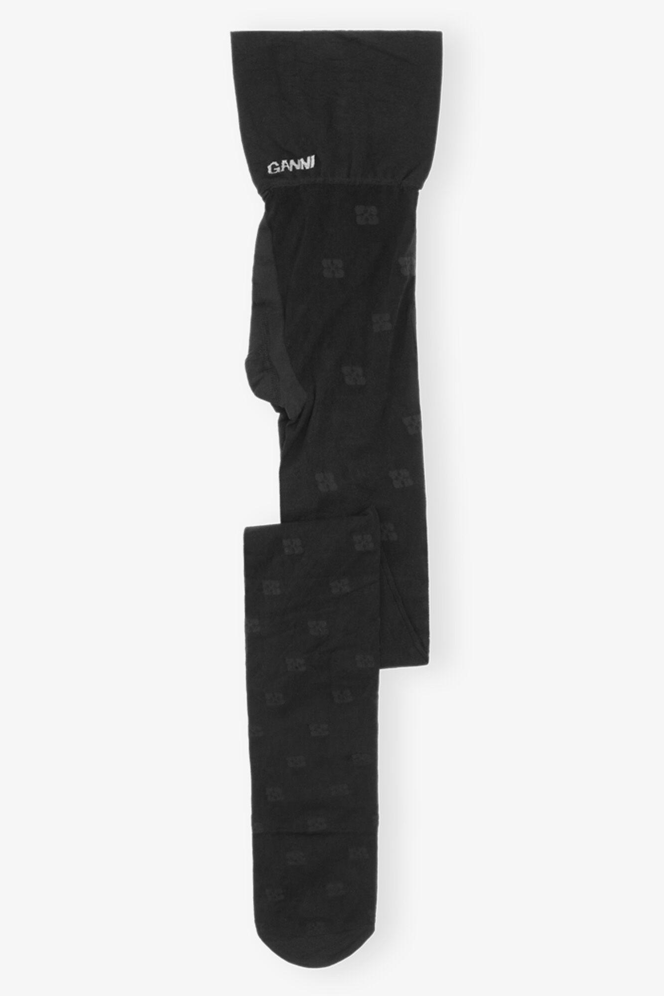 Black Butterfly Lace Tights Product Image