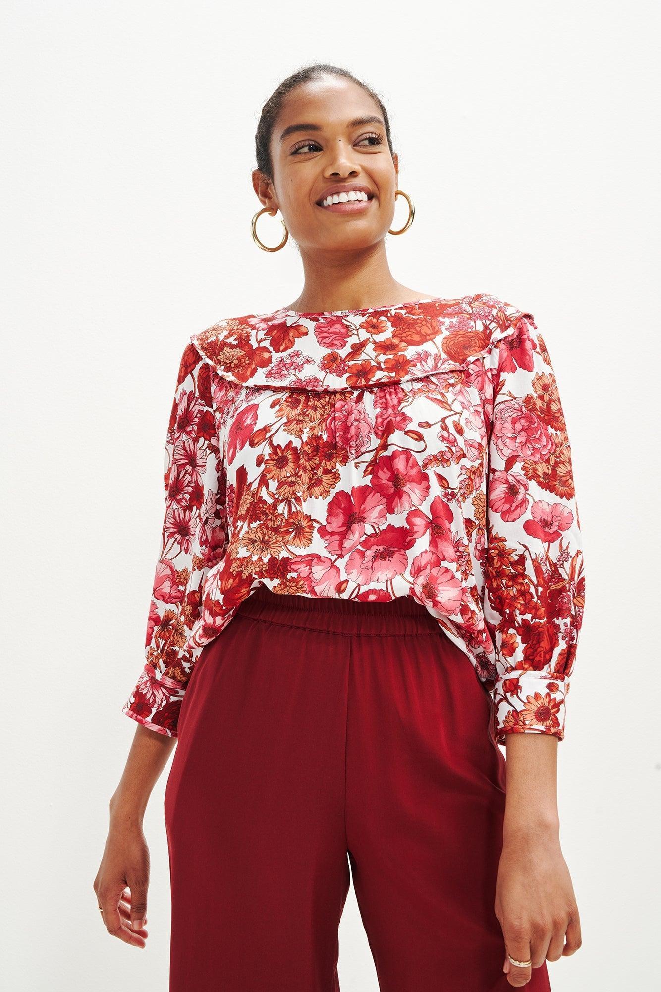 Marta Nouveau Silk Blouse - Elsinore - ReAmour Product Image