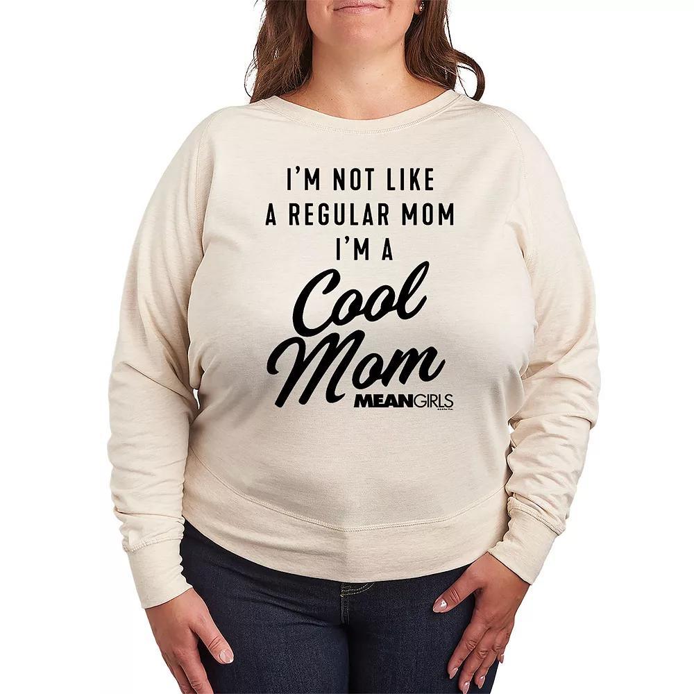 Plus Size Mean Girls Cool Mom French Terry Long Sleeve Tee, Womens Product Image