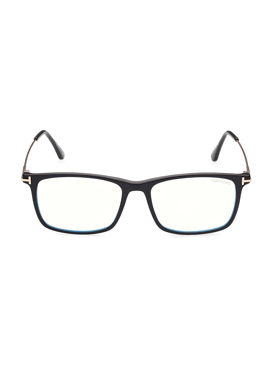 Mens Blue Filter 56MM Square Sunglasses Product Image