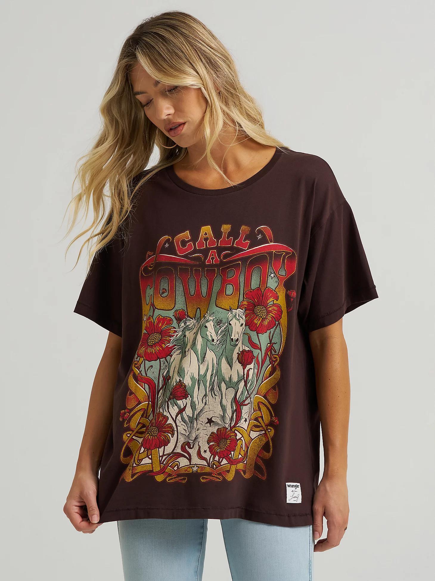 Wrangler x Lainey Wilson Call a Cowboy Oversized Tee | Women's TOPS | Wrangler® Product Image