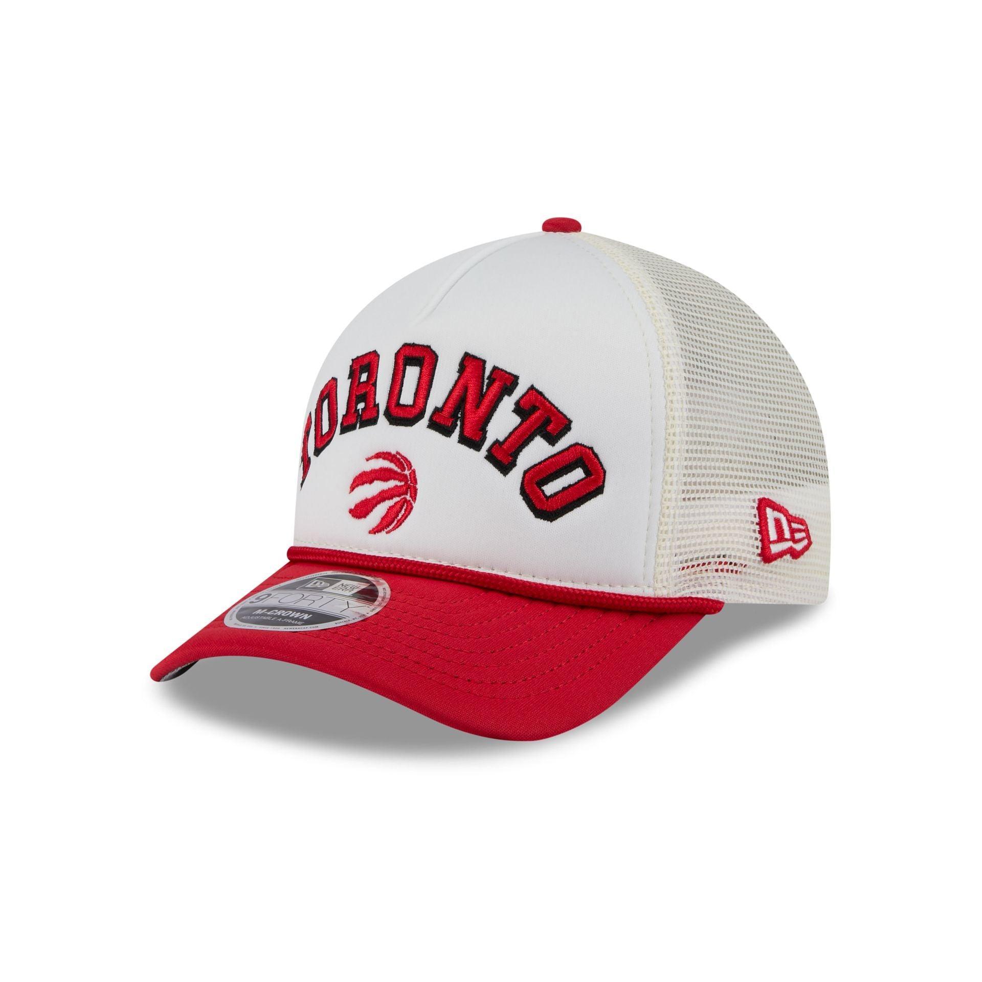 Toronto Raptors Chrome Arch 9FORTY M-Crown A-Frame Trucker Hat Male Product Image