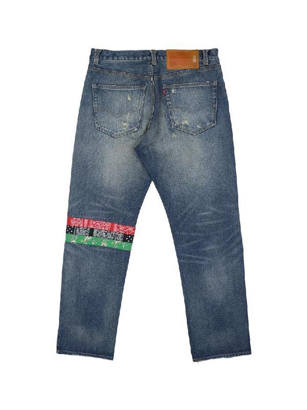 Men's Vintage Torn Loose Jeans Product Image