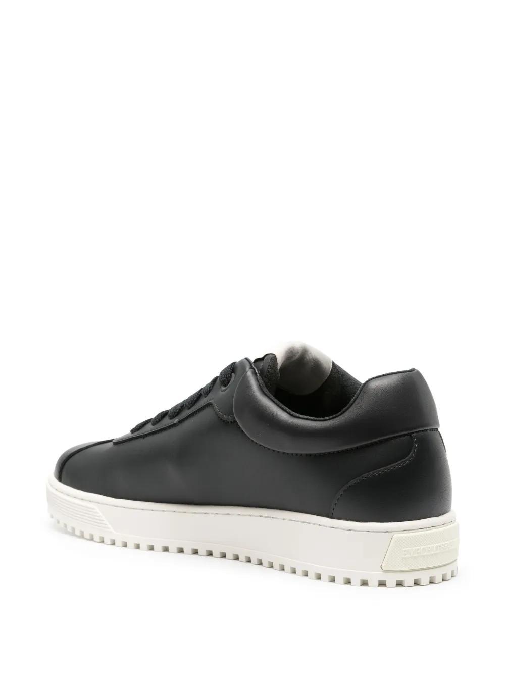 eagle-print leather sneakers Product Image