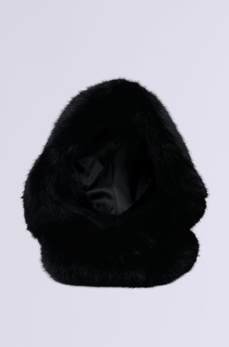 IM THE ONE FAUX FUR HOOD Product Image