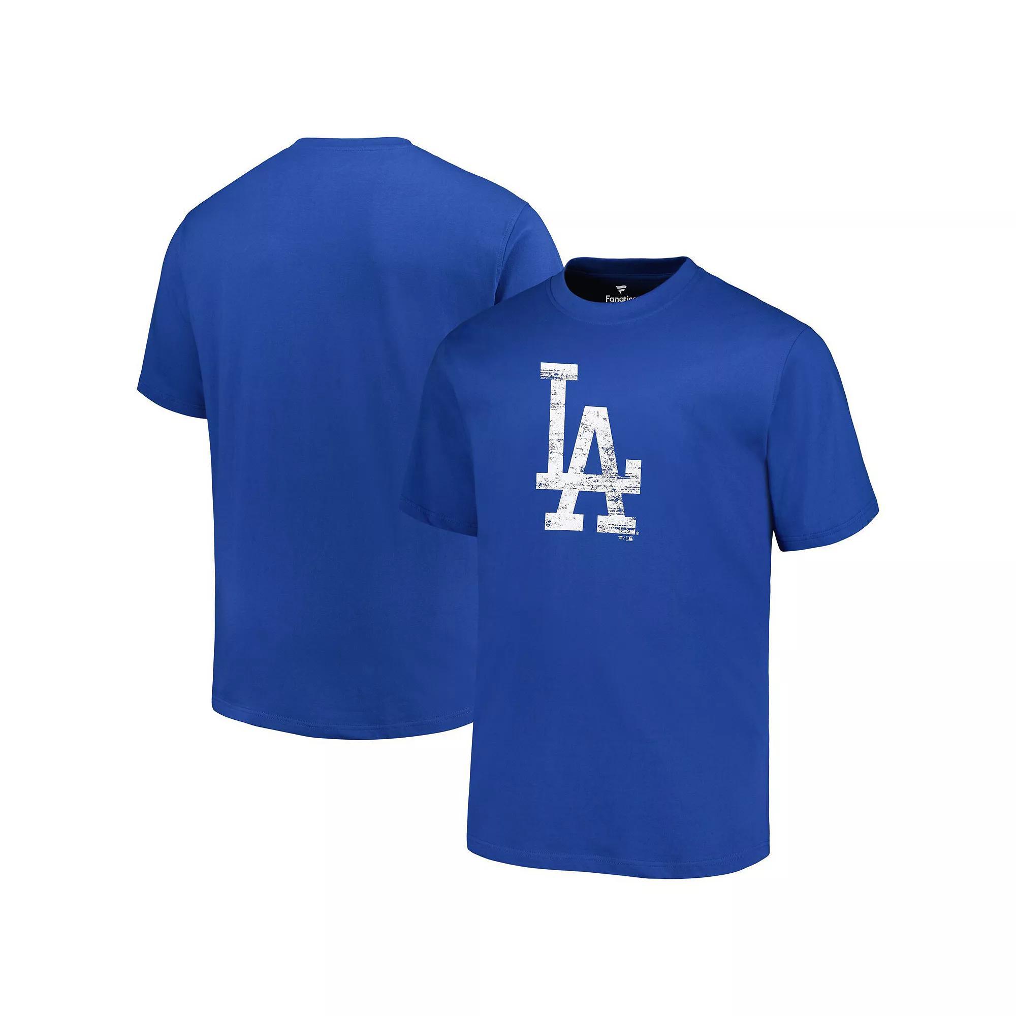 Men's Profile Royal Los Angeles Dodgers Big & Tall Primary Logo T-Shirt, Size: 3XB, Blue Product Image