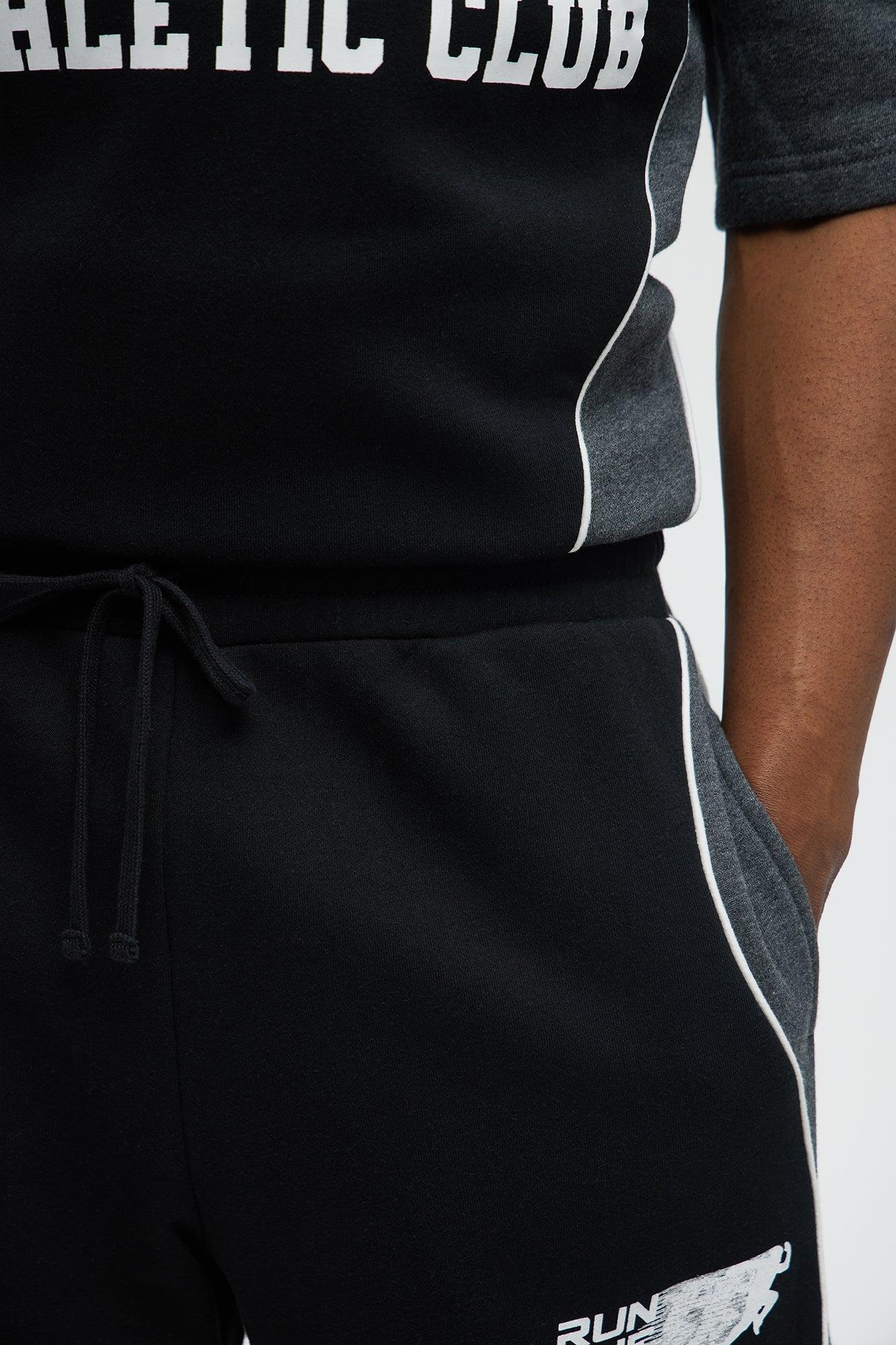 Tyson NYC Athletic Relaxed Shorts - Black/combo Male Product Image