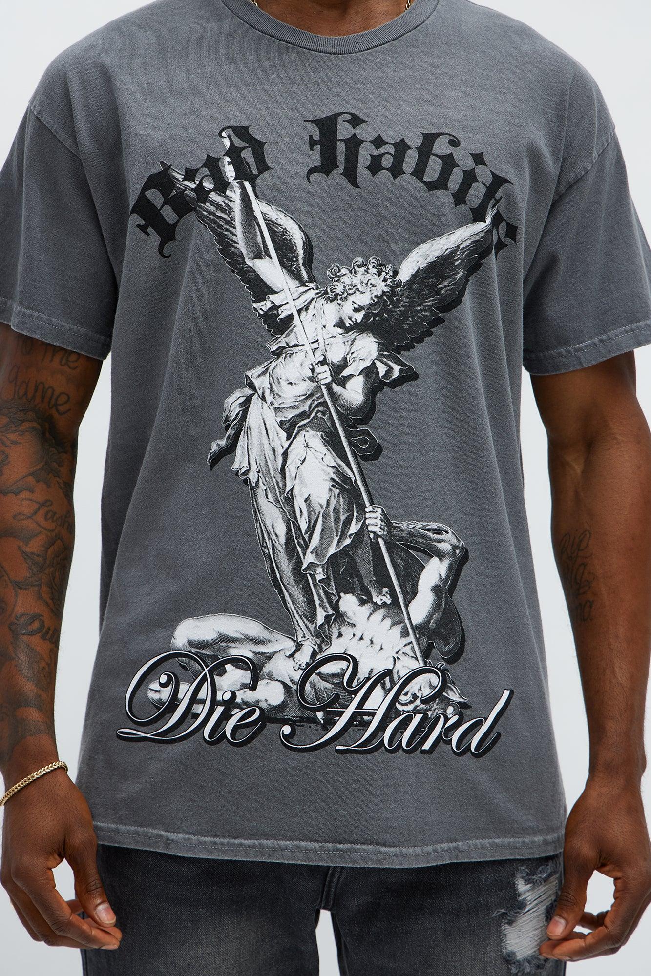 Bad Habits Die Hard Short Sleeve Tee - Charcoal Product Image
