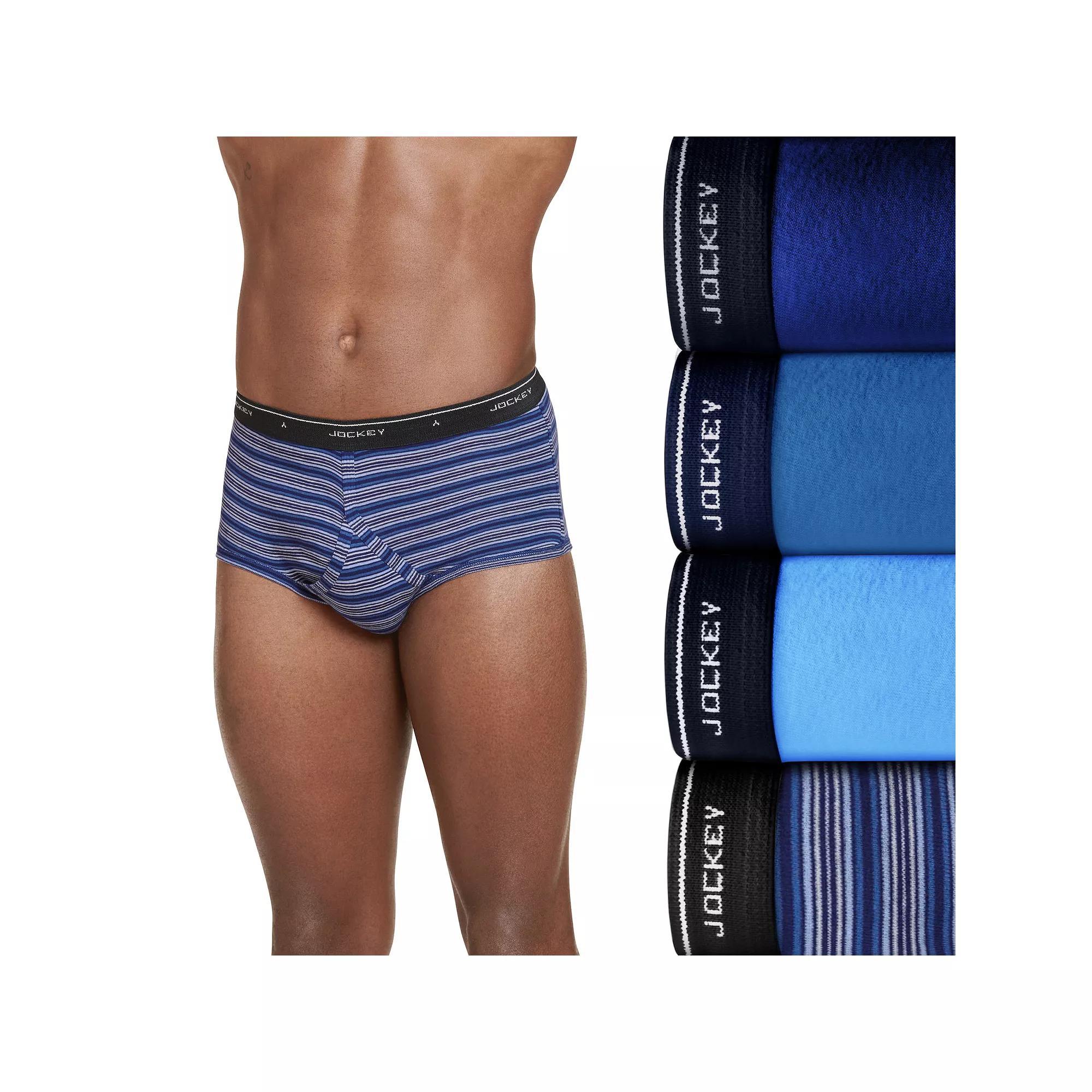 Mens Jockey 4-pack Classic Knit Full-Rise Briefs Product Image