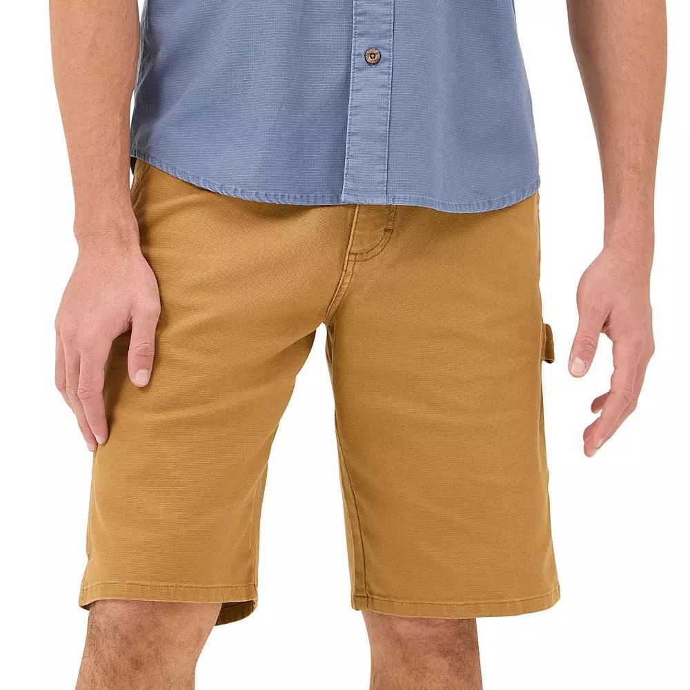 Men's Wrangler 10.5" Carpenter Shorts, Size: 36, Bistre Product Image