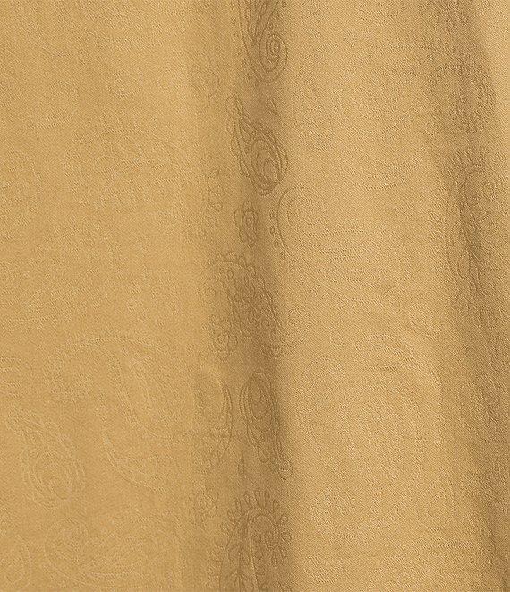 Roundtree & Yorke Short Sleeve Paisley Jacquard Sport Shirt Product Image