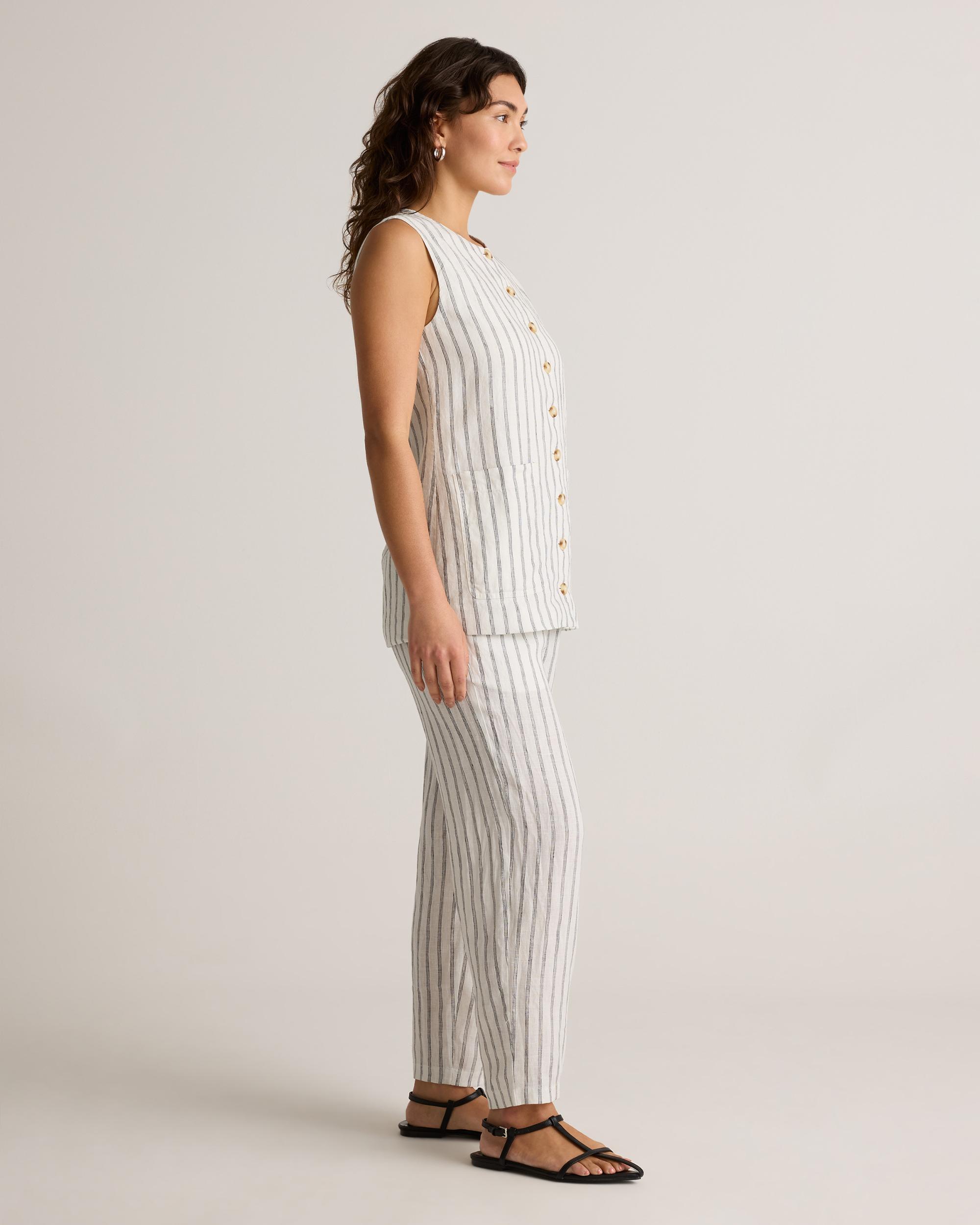 Quince | Women's 100% European Linen Longline Vest Product Image