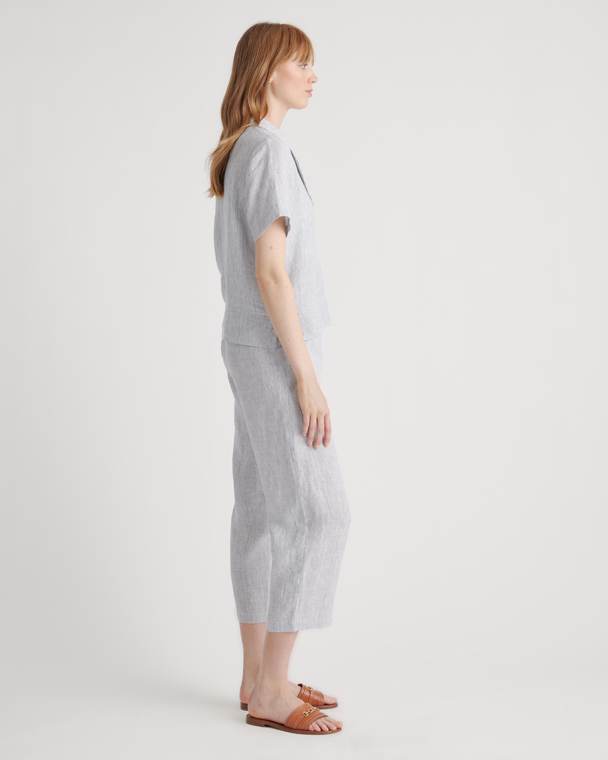 Quince | Women's 100% European Linen Short Sleeve Shirt Product Image