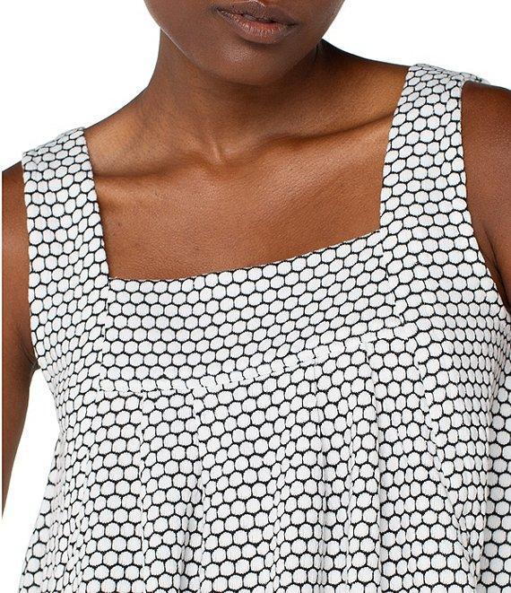 Liverpool Los Angeles Knit Square Neck Sleeveless Top Product Image