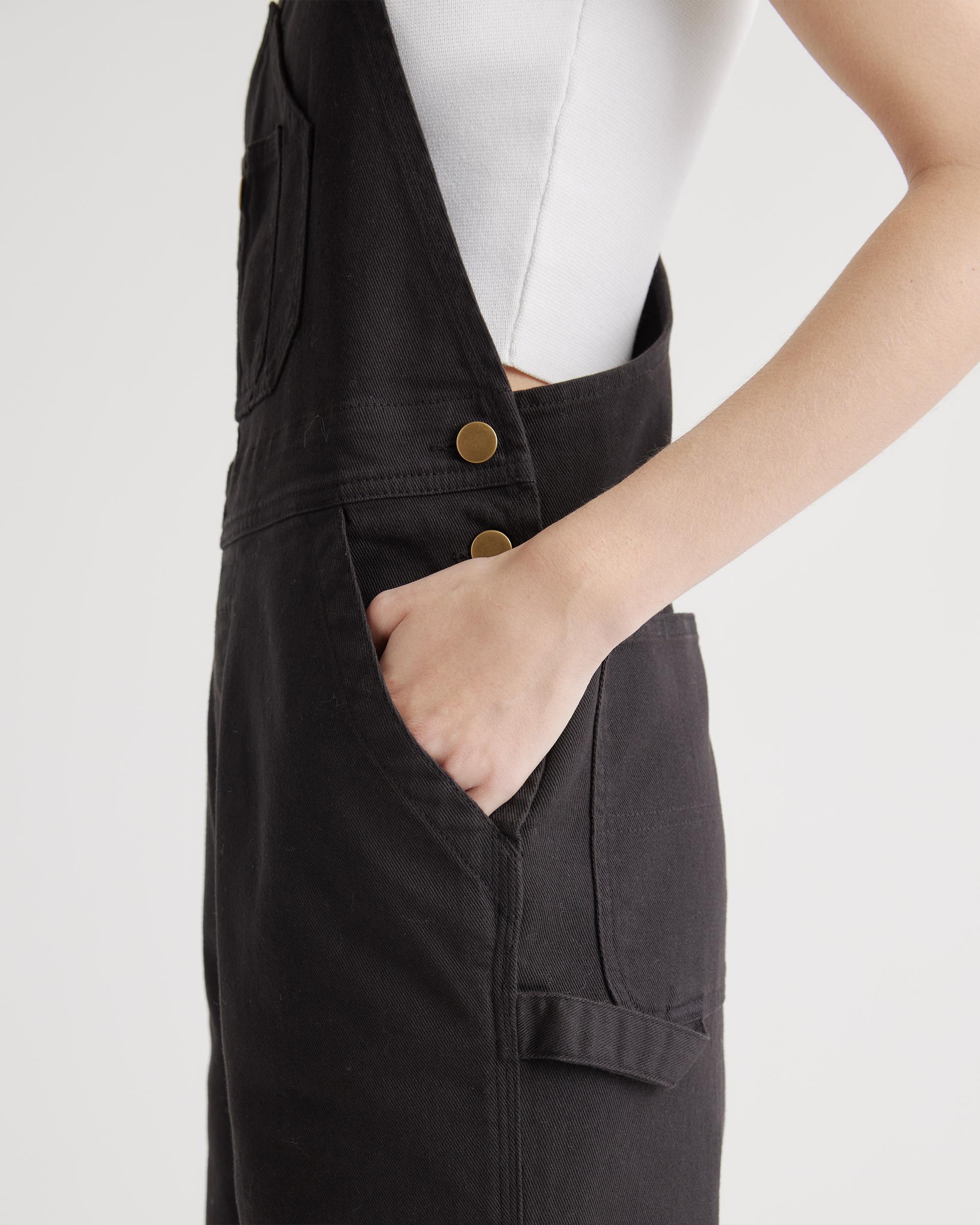 Quince | Women's Organic Stretch Cotton Twill Relaxed Overalls Organic Cotton Product Image